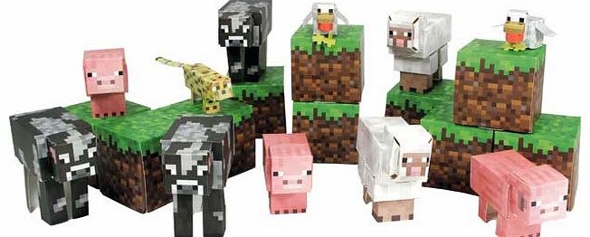 Minecraft Papercraft 30 piece set