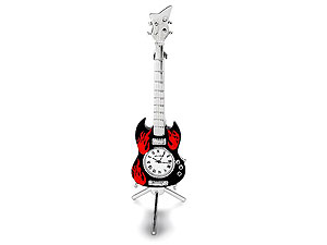 Mini Black And Red Gibson Electric Guitar And