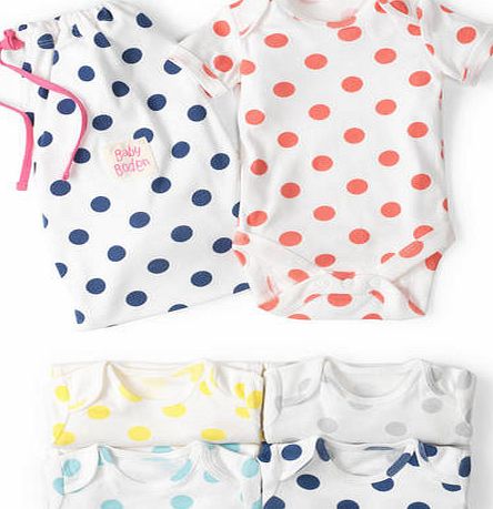 Mini Boden 5 Pack Summer Bodies Polka Spot Mini Boden,