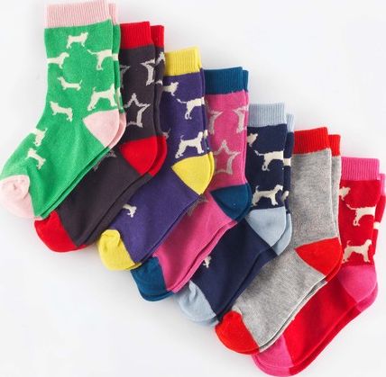 Mini Boden, 1669[^]35005321 7 Pack Sock Box Dog Walk/Stars Mini Boden, Dog