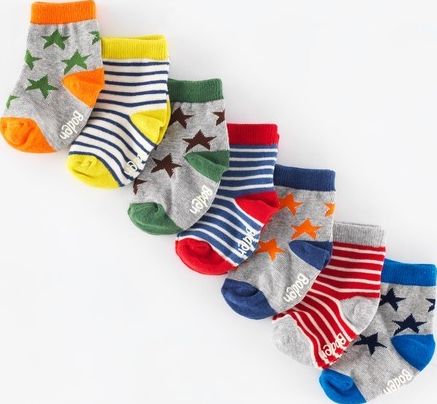 Mini Boden, 1669[^]35006279 7 Pack Sock Box Star/Stripe Mini Boden,