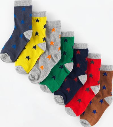 Mini Boden, 1669[^]35148345 7 Pack Sock Box Stars Mini Boden, Stars 35148345