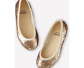 Mini Boden Ballet Flats, Gold Glitter 33776931