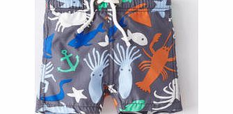Mini Boden Boys Bathers, Slate Sea Life,Chorizo Whales