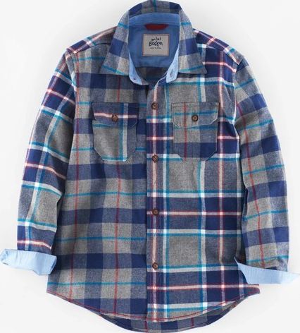 Mini Boden, 1669[^]34933796 Brushed Check Shirt Hotchpotch Check Mini Boden,