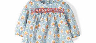 Mini Boden Charming Tunic Top, Light Ocean Flower