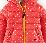 Mini Boden Chilly Days Jacket, Hot Coral Spot 34587493