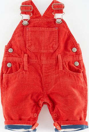 Mini Boden Classic Cord Dungarees Poppy Mini Boden, Poppy