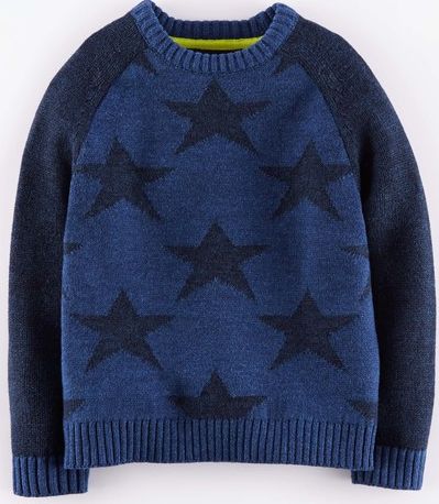 Mini Boden, 1669[^]34928168 Coastal Jumper Indigo Stars Mini Boden, Indigo