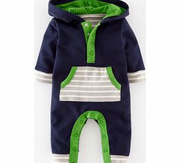 Mini Boden Cosy Hooded Romper, Blue,Grey 34444869