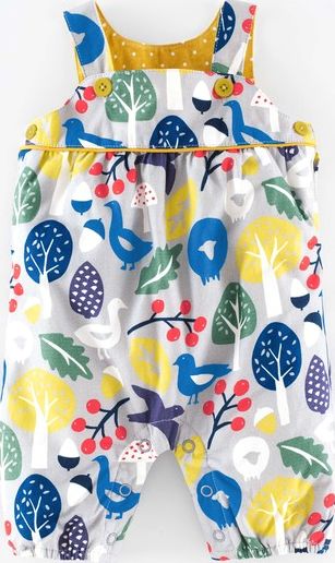 Mini Boden Cosy Jersey Lined Dungaree Lavender Grey