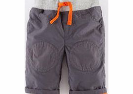 Mini Boden Cosy Knee Patch Trousers, Slate,Yellow,Fairway