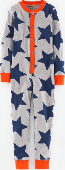 Mini Boden, 1669[^]34943589 Cosy Sleep All-in-one Grey/Navy Star Mini Boden,