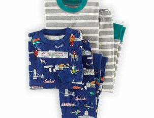 Mini Boden Cosy Twin Pack Long Johns, Reef London