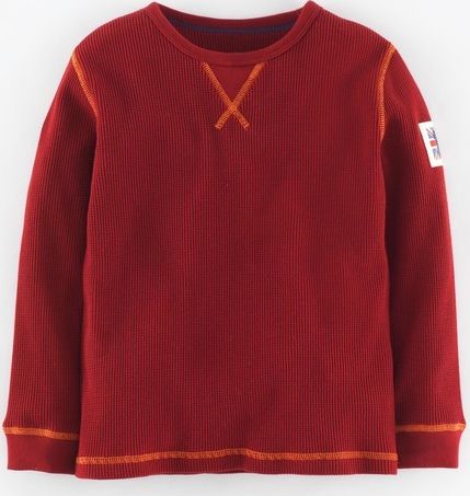 Mini Boden, 1669[^]34977793 Cosy Waffle T-shirt Red Mini Boden, Red 34977793