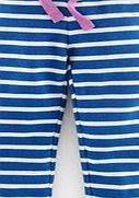 Mini Boden Cropped Sweatpants, Blue/Ecru Stripe 34514869