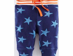 Mini Boden Essential Jersey Trousers, Cadet Blue Scribble