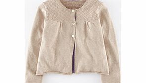 Mini Boden Everyday Cardigan, Gold Sparkle,Pretty