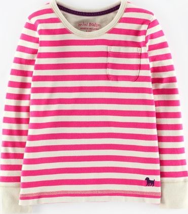 Mini Boden, 1669[^]34937995 Everyday T-shirt Oatmeal/Sweetheart Stripe Mini