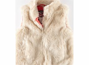 Mini Boden Faux Fur Gilet, Cream 34425819