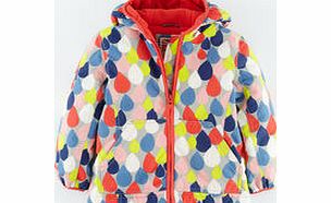 Mini Boden Fleece Lined Anorak, Multi Raindrop 34181610