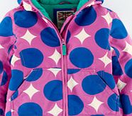 Mini Boden Fleece Lined Anorak, Pretty Purple Sixties Daisy
