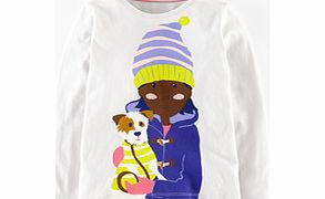 Fun Girl T-shirt, Light Grey Dog 34389502