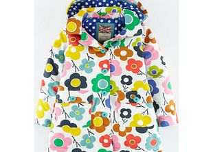 Mini Boden Fun Mac, Multi Pansy Pop,Navy Dahlia,Bright