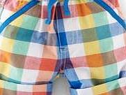 Mini Boden Fun Roll-up Trousers, Multi Check 34551507