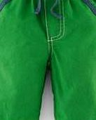 Mini Boden Fun Roll-up Trousers, Tennis Green 34551408