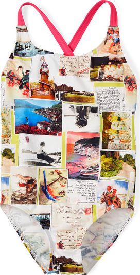 Mini Boden Fun Swimsuit Souvenir Print Mini Boden, Souvenir