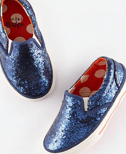 Mini Boden Glitter Slip-ons Blue Mini Boden, Blue 34919365