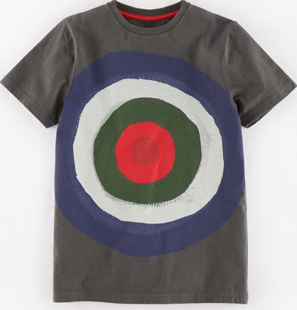Mini Boden, 1669[^]34930917 Graphic T-shirt Graphite/Target Mini Boden,