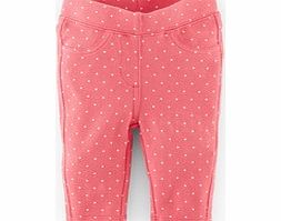 Mini Boden Heart Patch Jersey Jeans, Pink