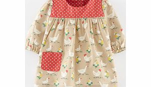 Mini Boden Hotchpotch Cotton Dress, Fawn Farmyard 34188045
