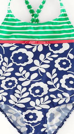 Mini Boden Hotchpotch Swimsuit, Blue 34501932