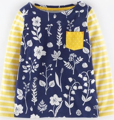 Mini Boden, 1669[^]34967216 Hotchpotch T-shirt Twilight Flower Press Mini
