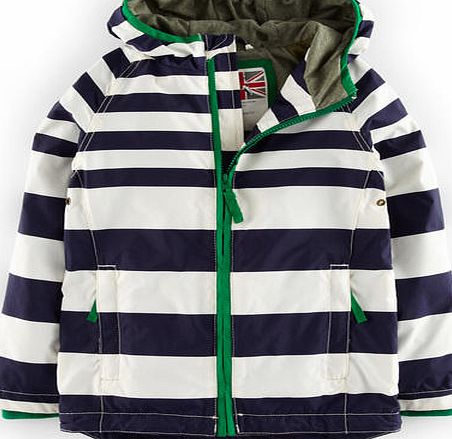 Mini Boden Jersey Lined Anorak Navy/Ecru Mini Boden,