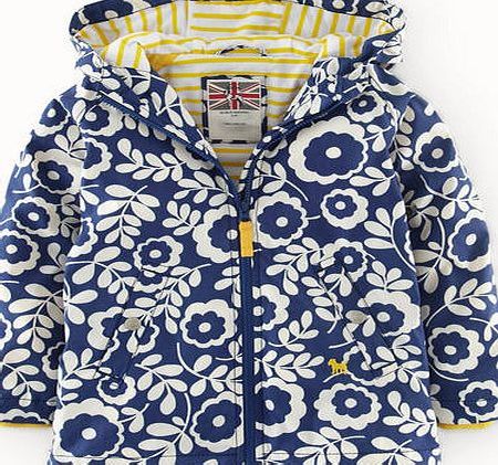 Mini Boden Jersey Lined Anorak Soft Navy Daisy Vine Mini