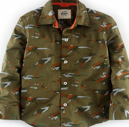 Mini Boden Jurassic Shirt Green Mini Boden, Green 34562025