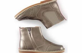 Mini Boden Leather Chelsea Boots, Antique Gold