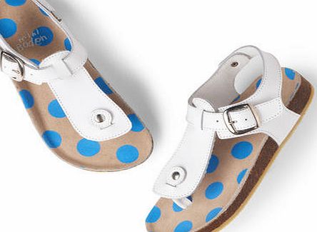 Mini Boden Leather Cork Sandals, Pink 34533778