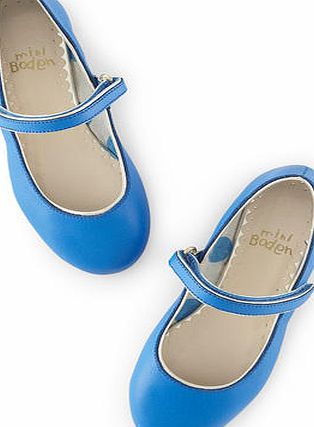 Mini Boden Leather Mary Janes, Polka Blue 34522698