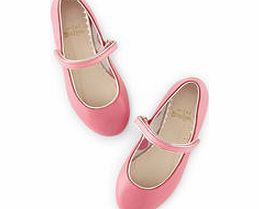 Mini Boden Leather Mary Janes, Powder Pink,Polka