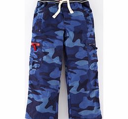 Mini Boden Lined Cargos, Blue Camouflage 34331439