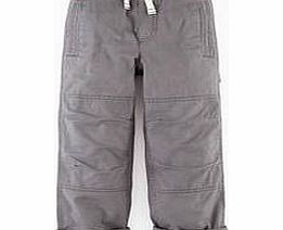 Mini Boden Lined Knee Patch Trousers, Blue,Johnnie