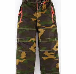 Lined Skate Pants, Khaki Camouflage,Blue