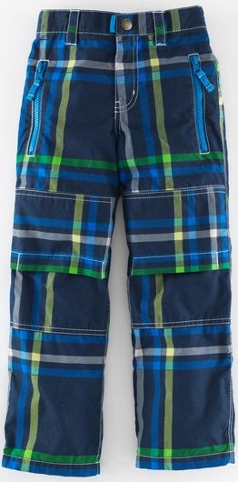 Mini Boden, 1669[^]34948349 Lined Skate Pants Storm Check Mini Boden, Storm