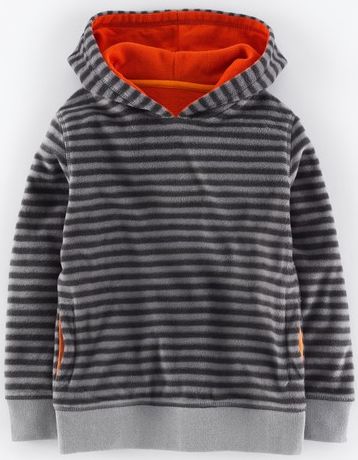 Mini Boden, 1669[^]34926634 Micro Fleece Hoody Elephant/Graphite Mini Boden,