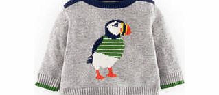 Mini Boden Nautical Jumper, Grey